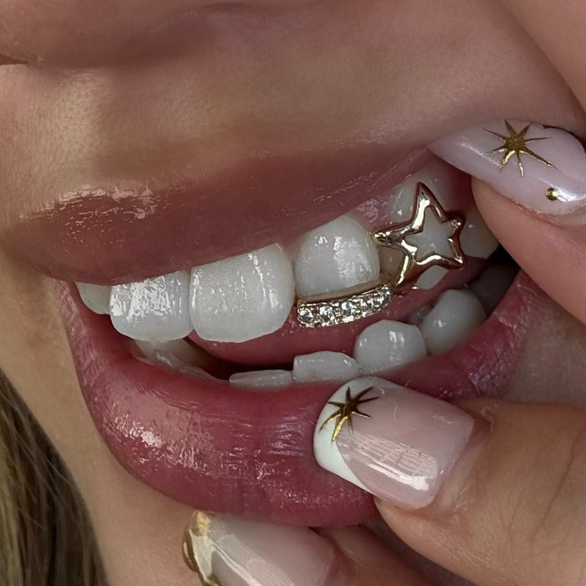 Custom Open Face Star with Diamond Bar Trim