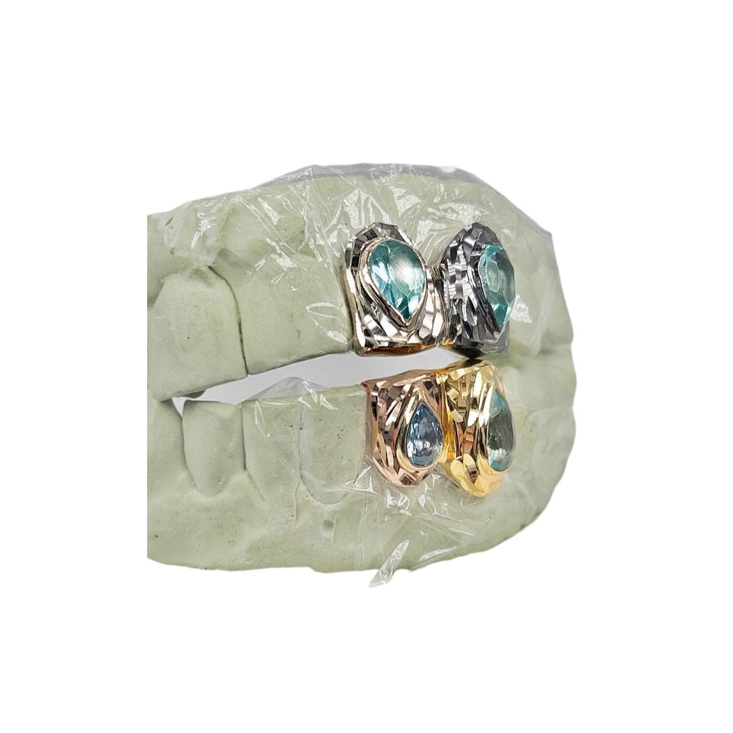 Custom Teardrop Gemstone Grillz