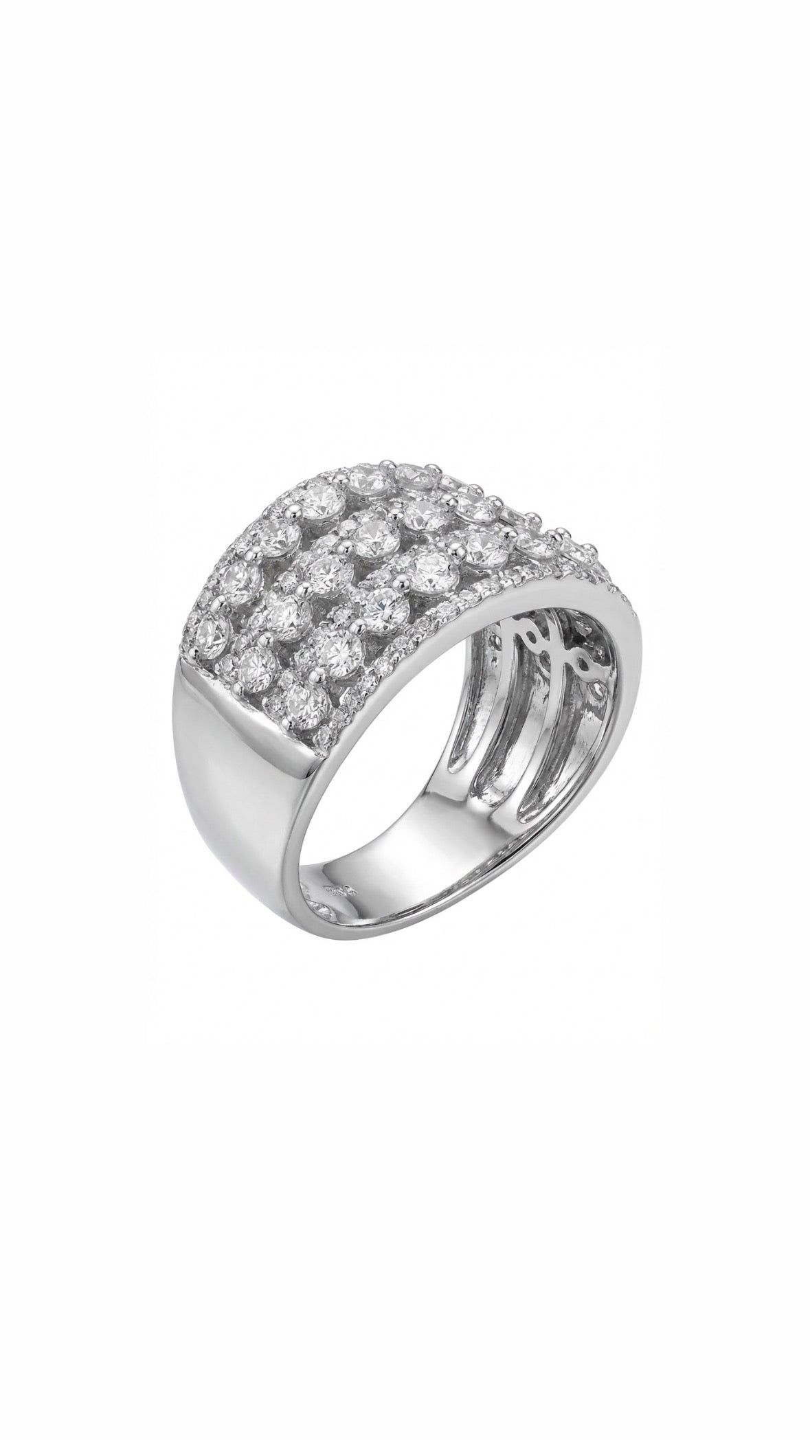 Crown Pave Ring