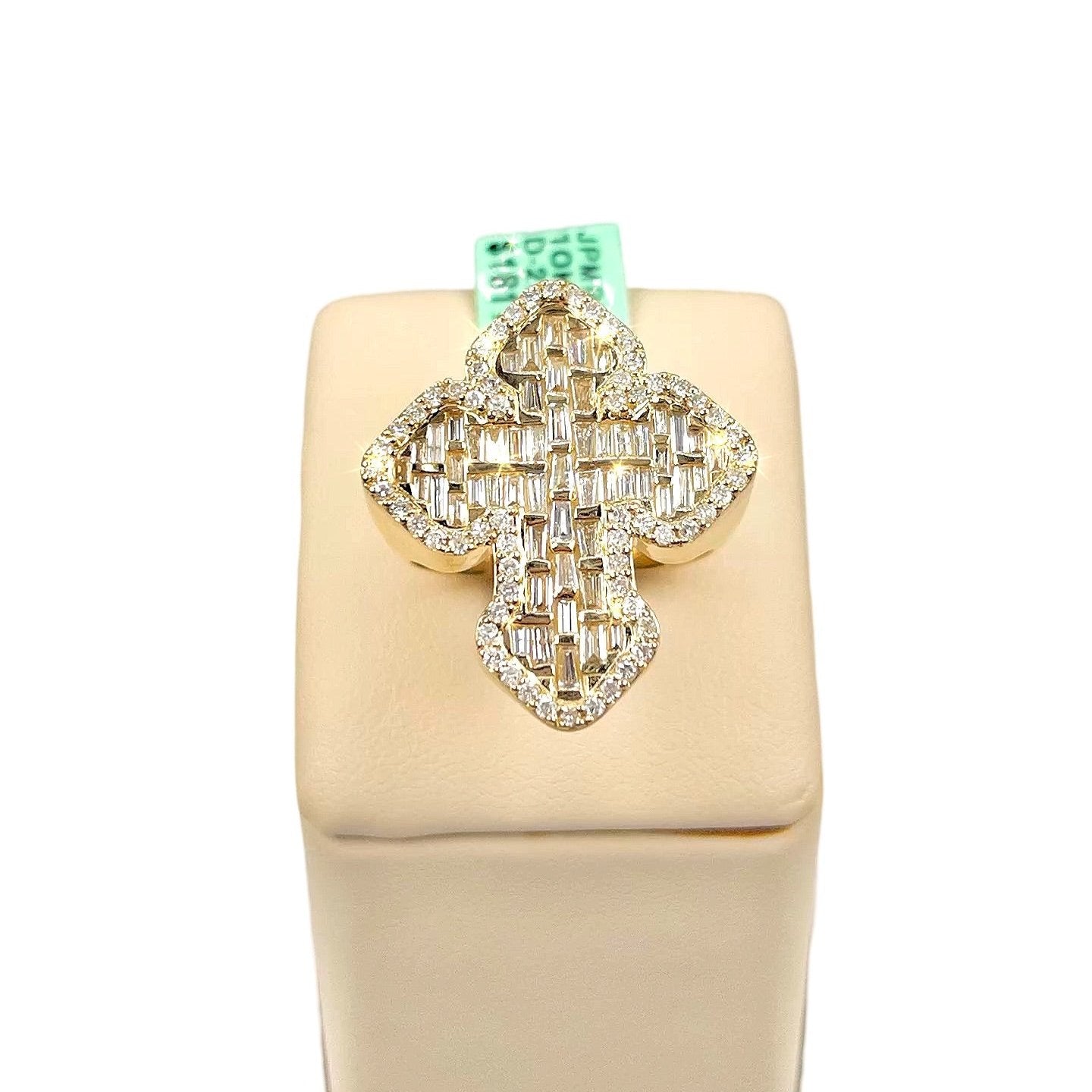 Baguette Diamond Chrome Harts Cross Ring
