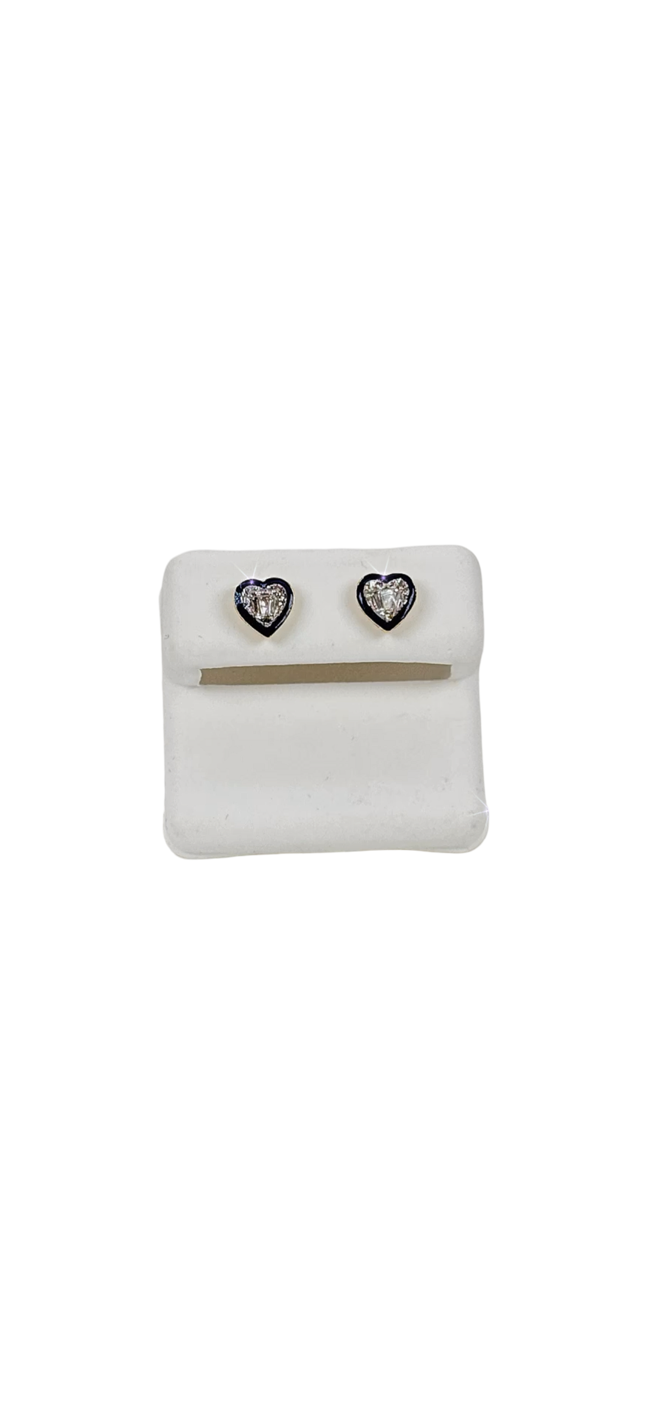 Heart Shape Diamond Earrings