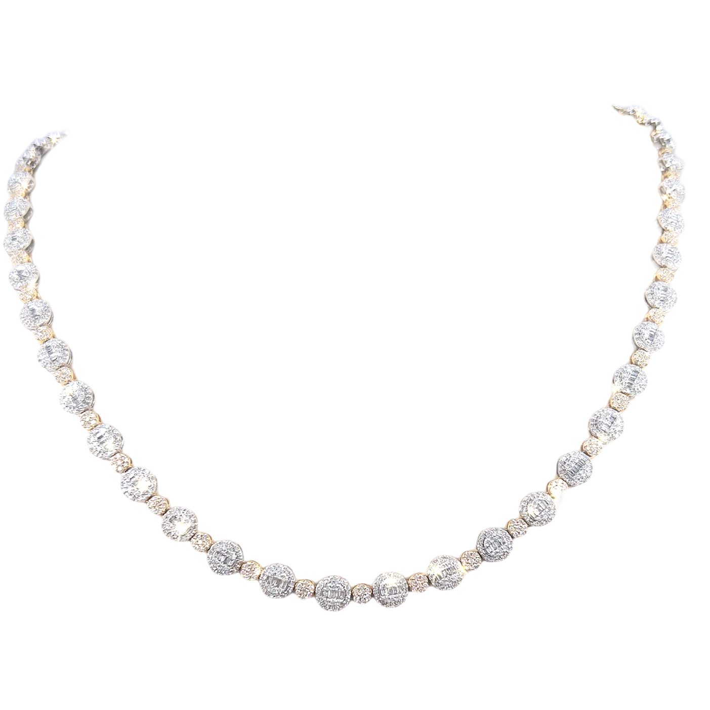 Circle Baguette Diamond Chain