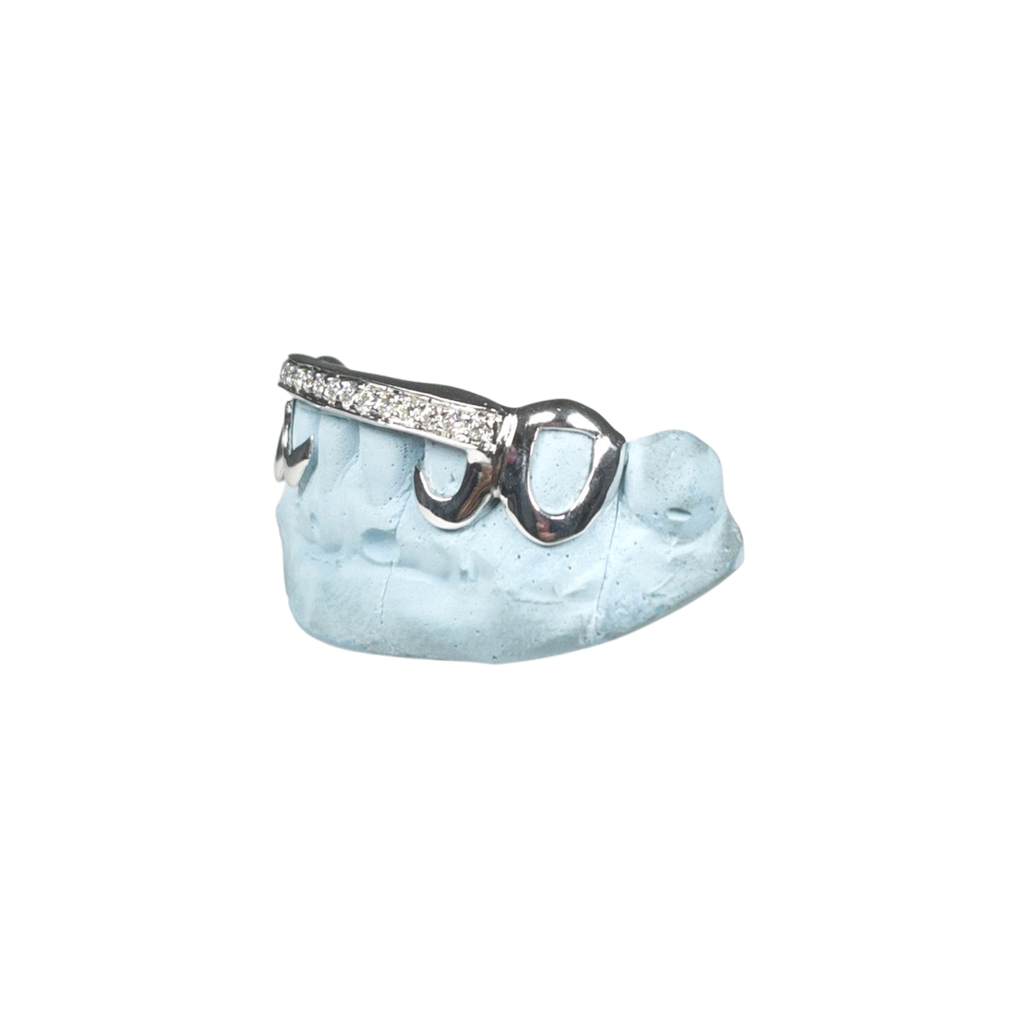 Custom Diamond Bar Grillz with Special Design