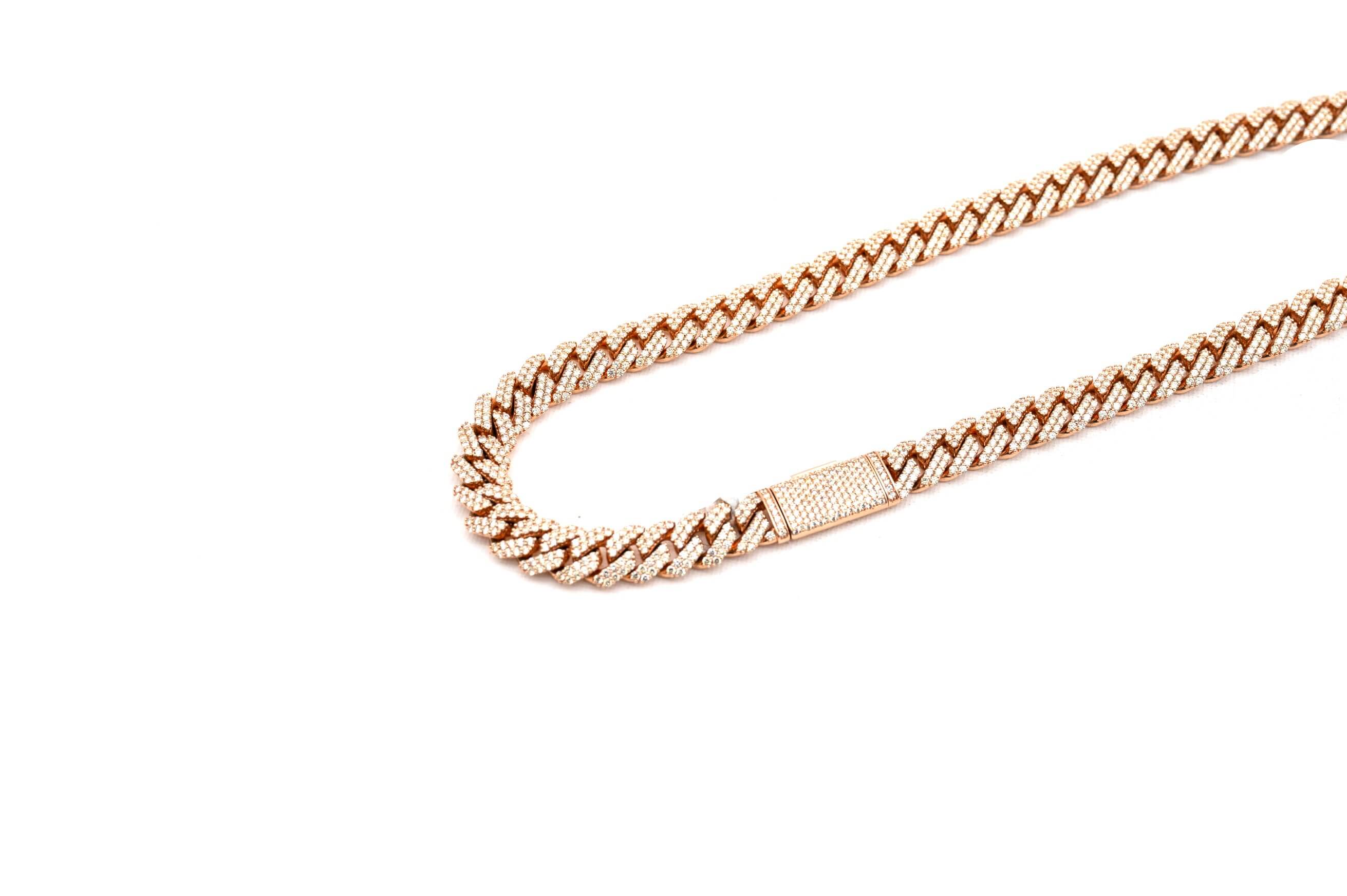 Rose Gold Diamond Cuban (10MM)