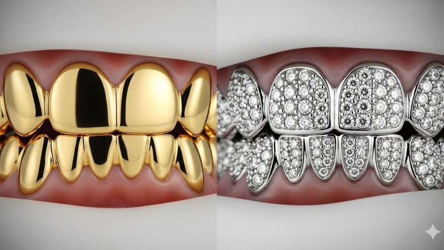 Gold vs. Diamond Grillz: Which One Is Right for You?