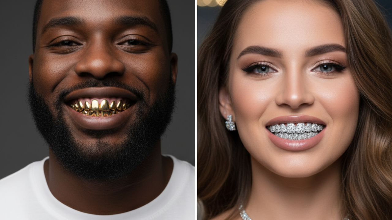 Iced Out Grillz vs. Plain Gold: Which One Fits Your Personality?