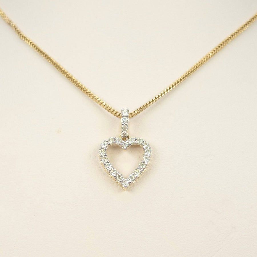 All Diamond Heart Pendant