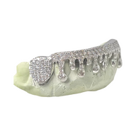 Custom 8 Piece Fully Iced Diamond Drip Grillz