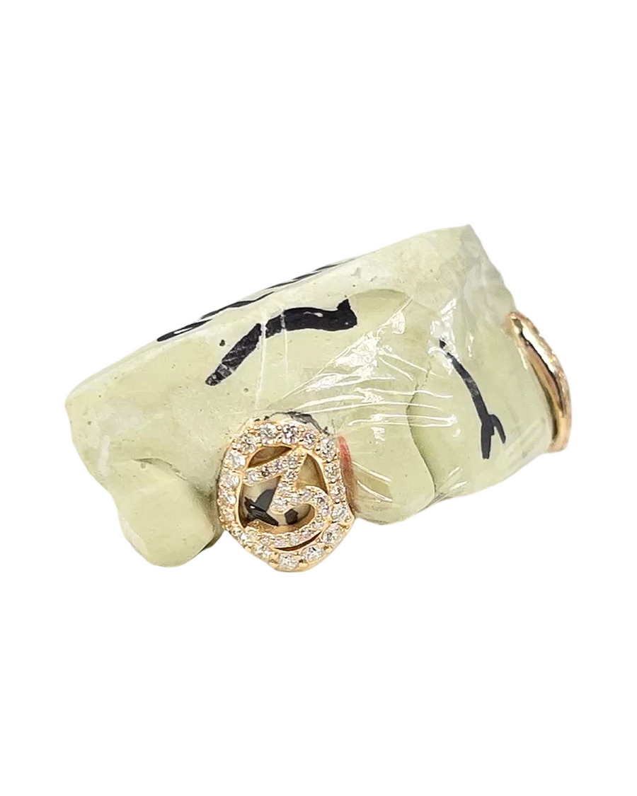 Custom Natural Diamond Single Tooth Letter/Number Grillz