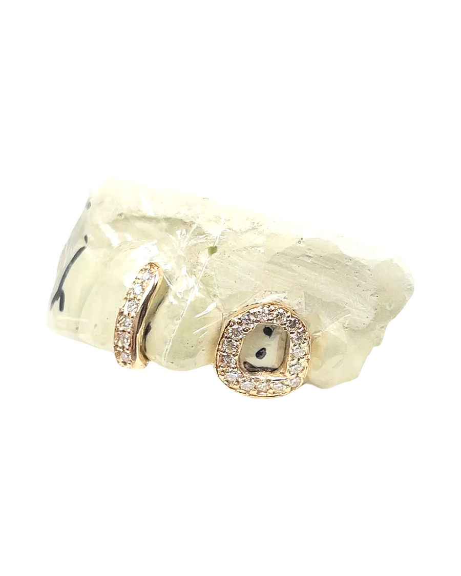 Custom Natural Diamond Single Tooth Letter/Number Grillz