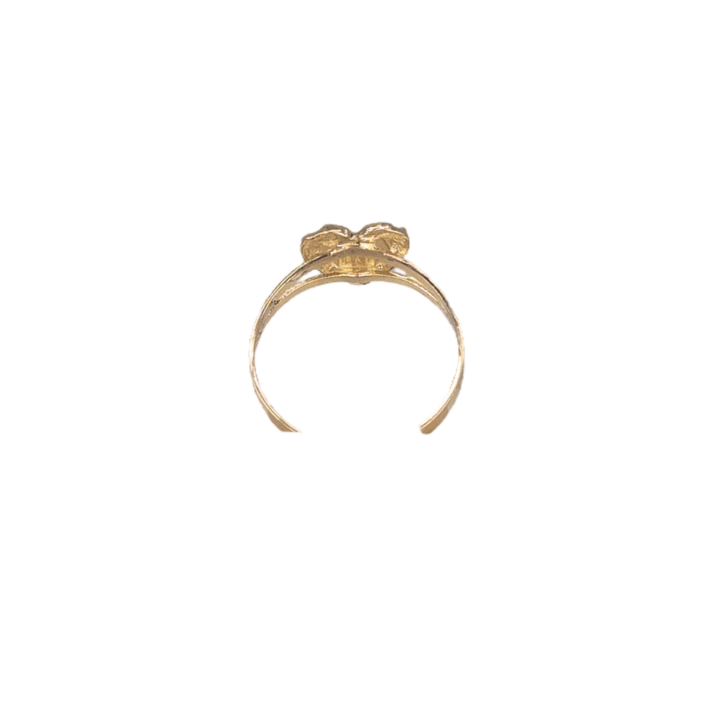 10KT Gold Heart Nugget Ring: Mini