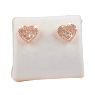 Baguette Diamond Heart Earrings
