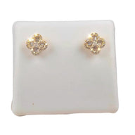 Baguette Diamond Clover Earrings