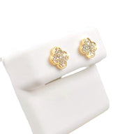 Diamond Clover Earrings (Small)