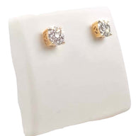 Cluster Diamond Stud Earrings