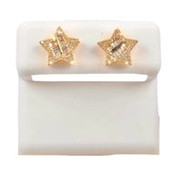 Baguette Diamond Star Earrings