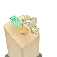 Baguette Diamond Chrome Harts Cross Ring