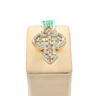 Baguette Diamond Chrome Harts Cross Ring