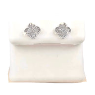 Diamond Clover Earrings (Small)