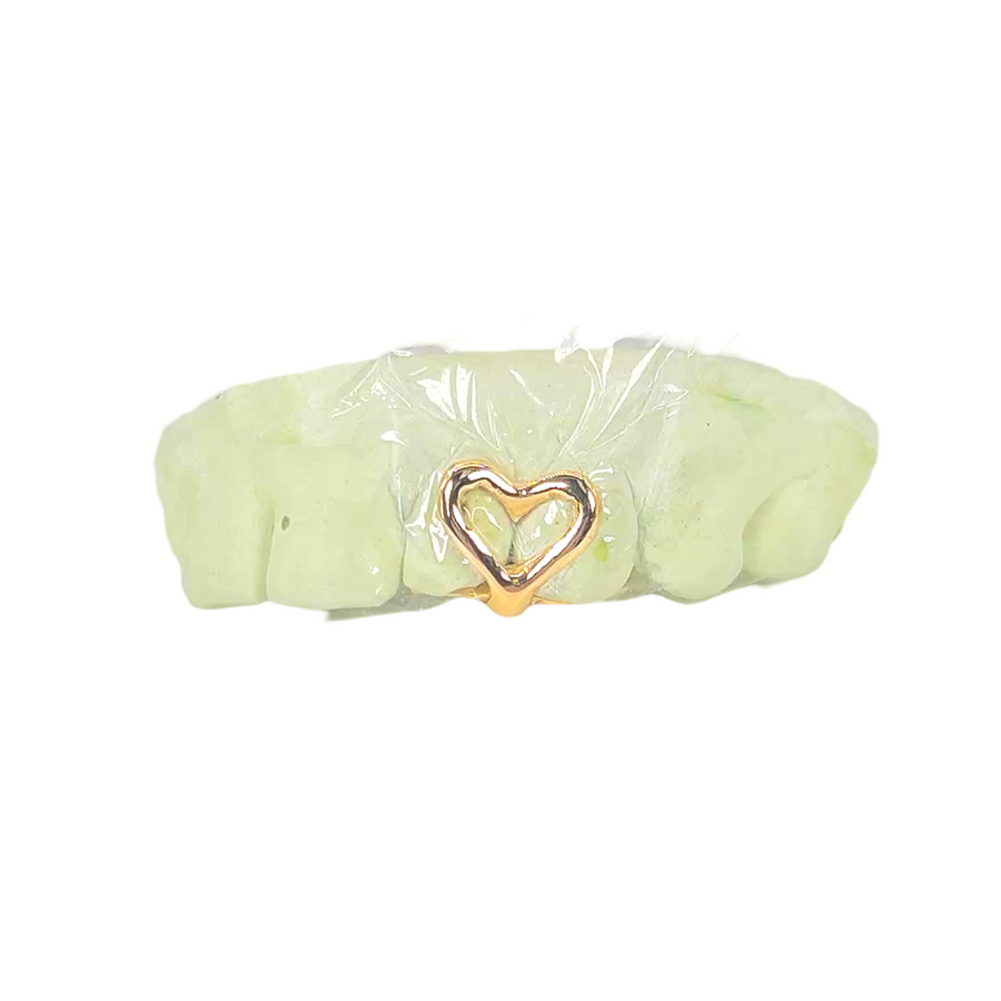 Custom Solid Heart Spacer Grillz