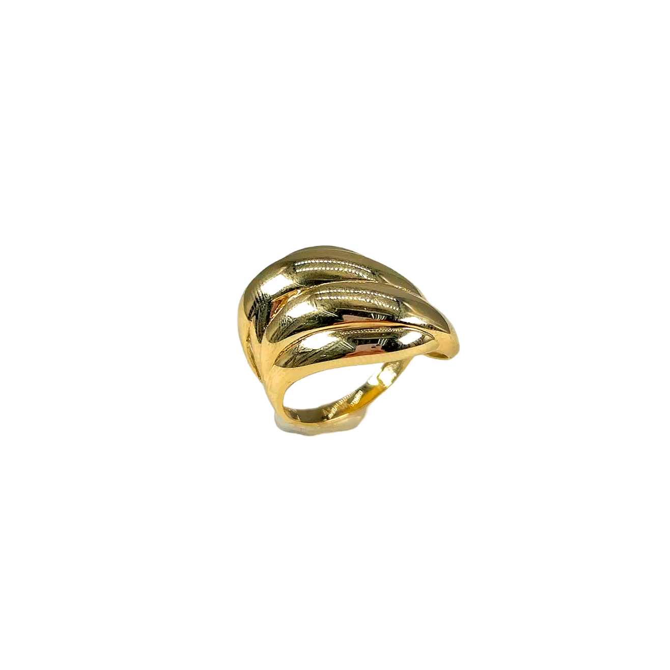 10KT Gold Wave Ring