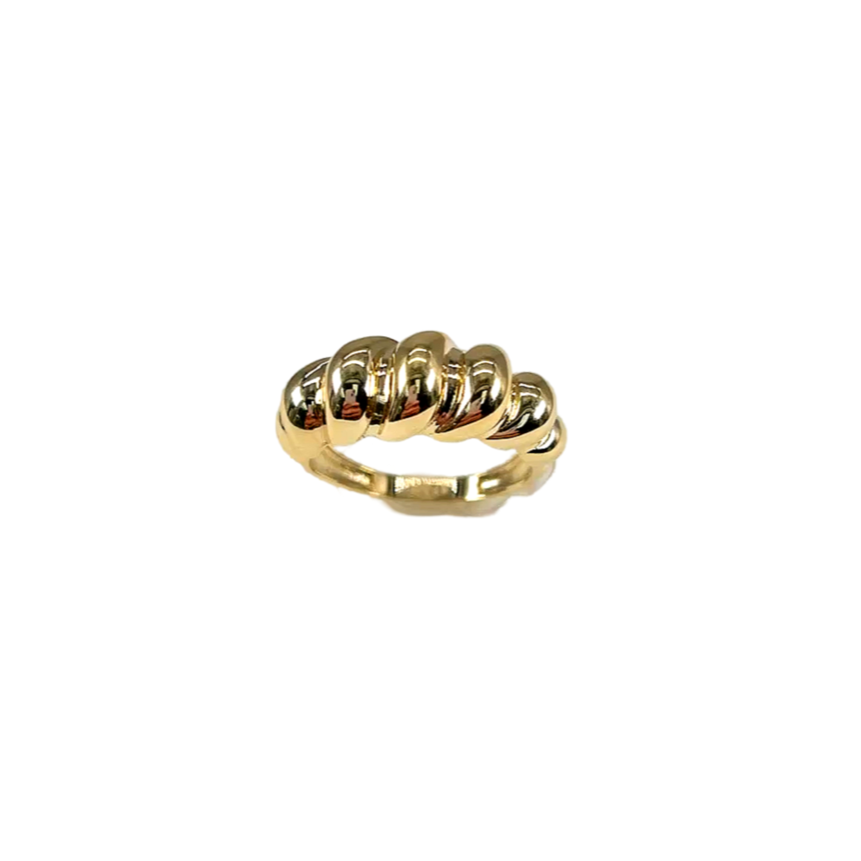 10KT Gold Bubble Ring