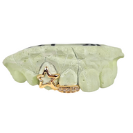 Custom Open Face Star with Diamond Bar Trim
