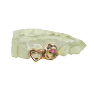 2 Piece Hello Kitty with Open Heart Spacer Grillz
