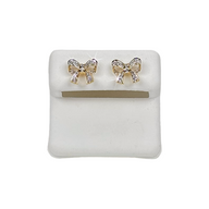 Bow Shaped Diamond earrings