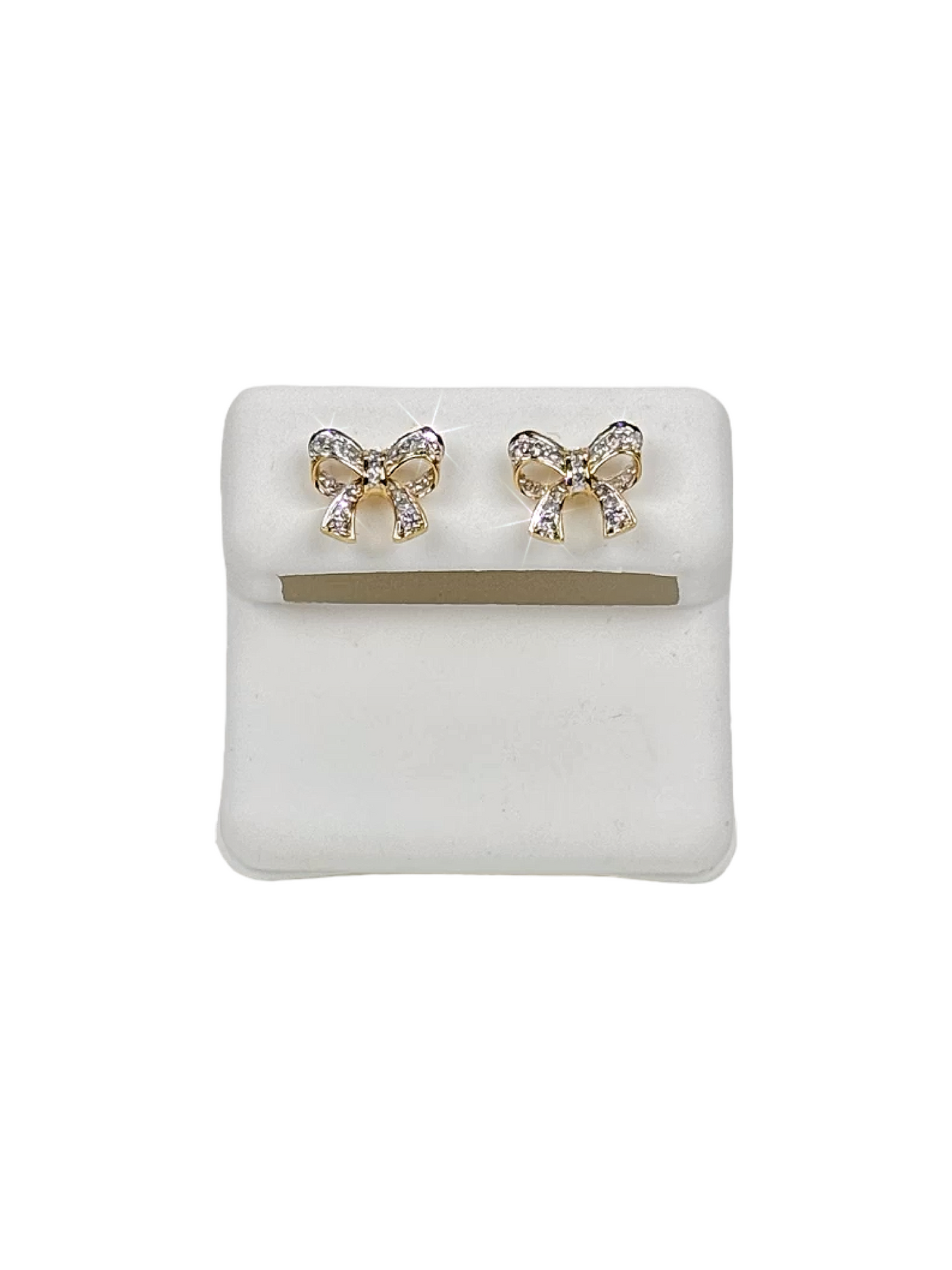 Bow Shaped Diamond earrings