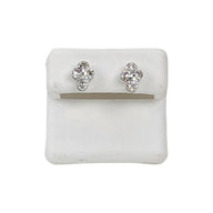 Cross Shaped Diamond Earrings