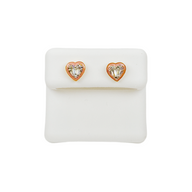 Heart Shape Diamond Earrings