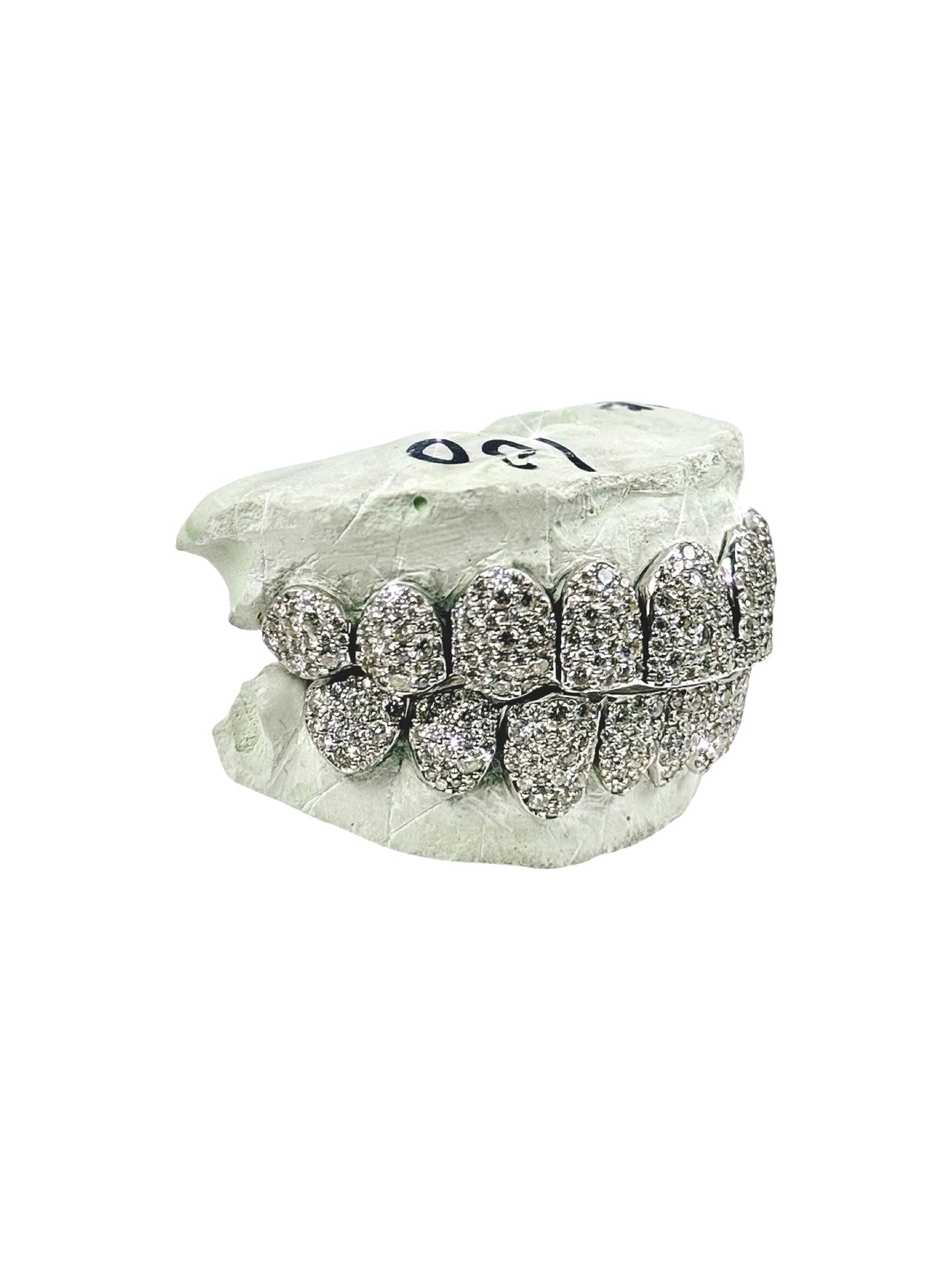 Custom VVS1 Clarity Hand Set All Natural Diamond Grillz Mosaic Setting