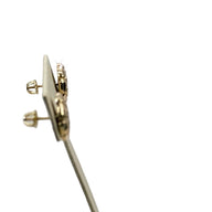 Solid 14KT Nugget Cut Earrings (15MM)