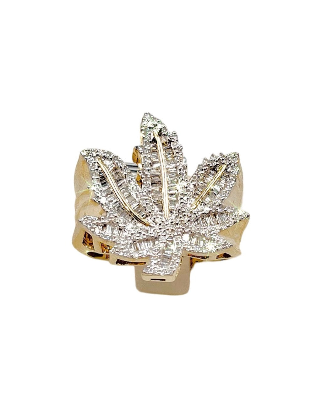 Baguette Leaf Ring