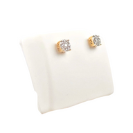 Round Diamond Illusion Studs (Small)