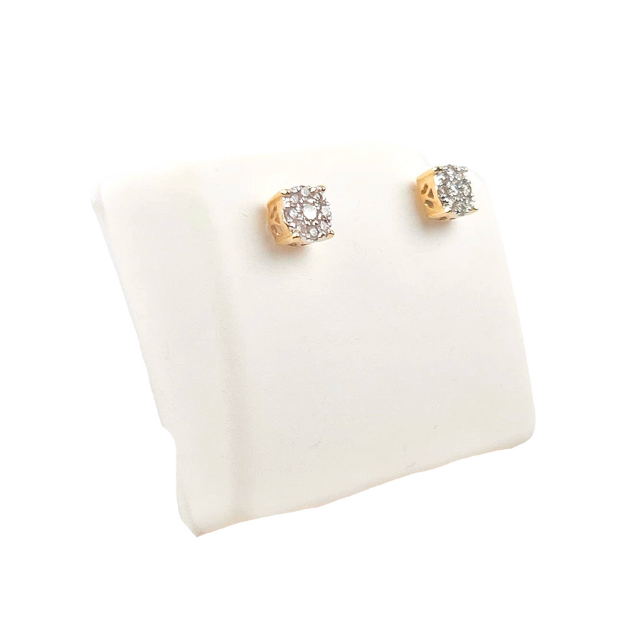 Round Diamond Illusion Studs (Small)