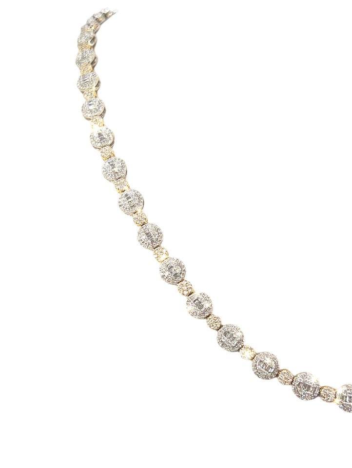 Circle Baguette Diamond Chain