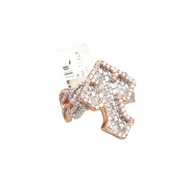 Baguette Cross Cuban Ring