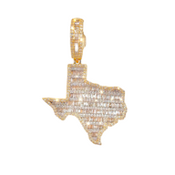Texas State Baguette Pendant
