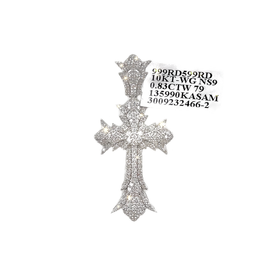 Thorn Diamond Cross Pendant