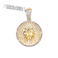 Lion Head Diamond Pendant