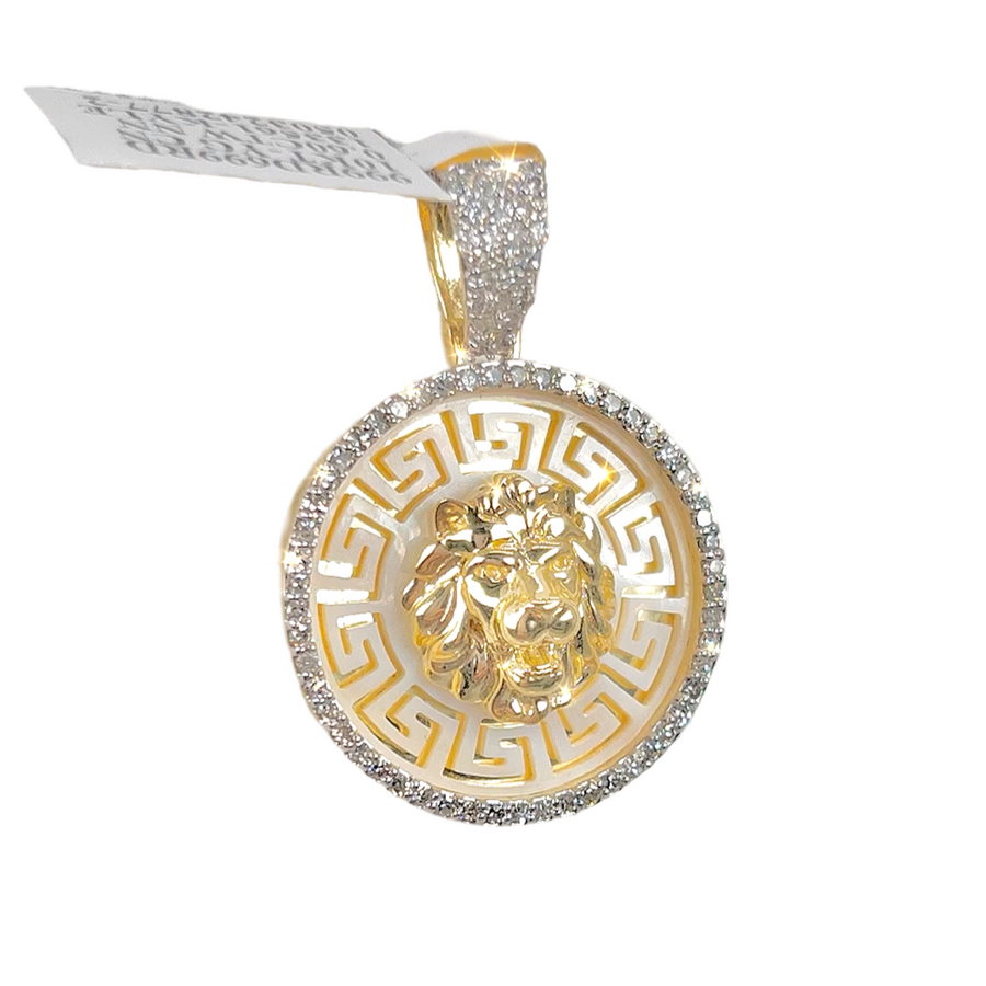 Lion Head Diamond Pendant