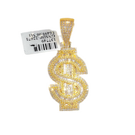Baguette Dollar Sign Pendant