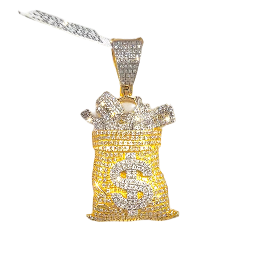 Money Bag Diamond Pendant