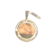Diamond Gold Bezel Memorial Pendant