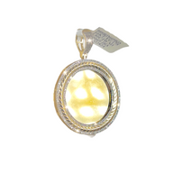 Diamond Gold Bezel Memorial Pendant