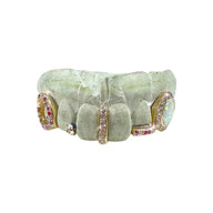 Custom Opal + trim and Spacer with Gemstones and Diamonds
