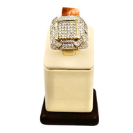 Round Diamond Pyramid Ring