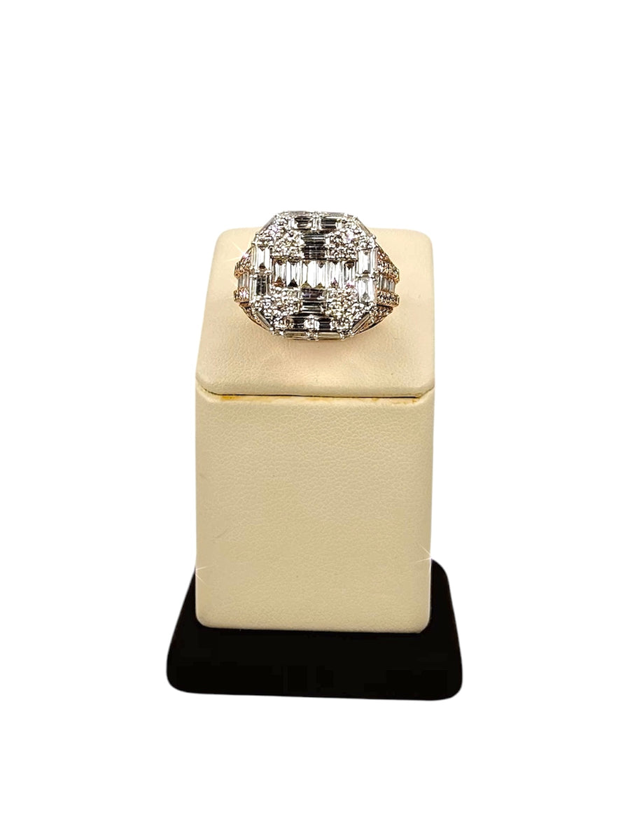 Square Baguette Diamond Ring